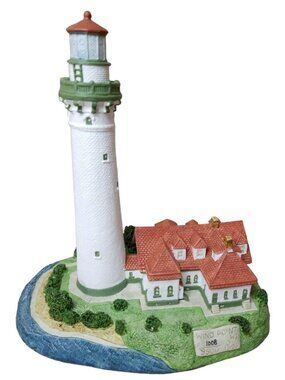 Harbour Lights Wind Point WI HL 154 1995 1008/9500 COA ID Lighthouse Red Roof
